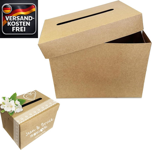 Hochzeitskartenbox mit schlitz - hochzeitskartenbox,