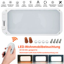 12V 24V LED Deckenlampe  Wohnmobil Wohnwagen Innenlicht Dimmbar Fernbedienung