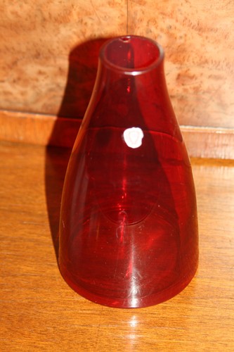 Vintage 50er vase rubinrot - 50er,
