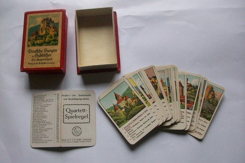 Quartettspiel deutsche burgen - quartettspiel,