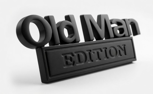Old man edition metall - 3d,