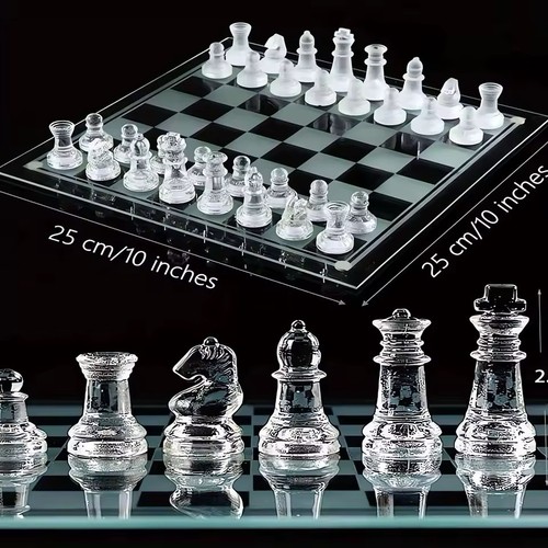 Luxus glas schachspiel - luxus,