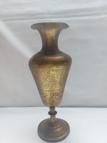 Antik stil messingvase - messingvase, indien