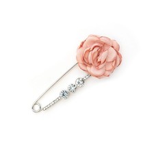 Schmucknadel Strass Stoffblume