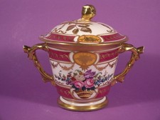 Alte Porzellan Deckeldose Sèvre Art G. A. Stulz Straßburg Paris um 1920