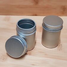 1 x Film Dose aus Metall Aluminium Schraubdeckel neuwertig Filmrolle Blechdose