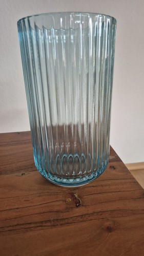Lyngby vase 20cm blau - -, neu!