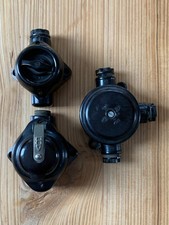 Historisches Bakelit Schalter +Steckdose +Abzweigdose