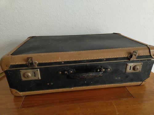 Koffer vintage leder listo - koffer,