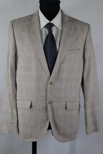 Angelo Litrico lila-weiß-lbeiges Sakko Gr.50/M Leinen Baumwolle Top Zustand