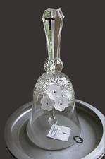 Tischglocke Bleikristall Swarovski silver crystal 14,5cm 80er noch ovp top