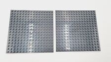 LEGO® Bauplatte 16x16 Noppen Grau 2 x Dunkelgrau Dark Bluish Gray  91405 NEUWARE
