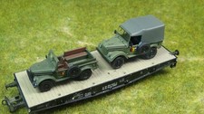 2 x JEEP GaZ 69 offen + geschlosen ; NVA, DDR, 1/120, TT ,Hauler  n. ROCO Tillig