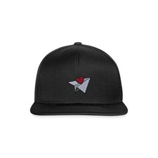 Paper Plane Stickerei Snapback Cap