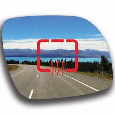 Blau Spiegelglas Rechts