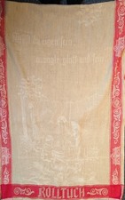Altes Leinentuch Mangeltuch Rolltuch Webmuster Motiv "Frau mit Kind ca 180 x 75