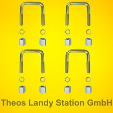 4x U-Bügel kurz FIAT Ducato 250  Blattfeder, ab 2006,  für 1 lagige Feder, Bride