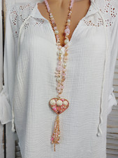 Lange Kette Amulett Herz