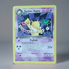 Dunkles Hypno 1. Edition Pokemon Karte Deutsch 26/82 Team Rocket