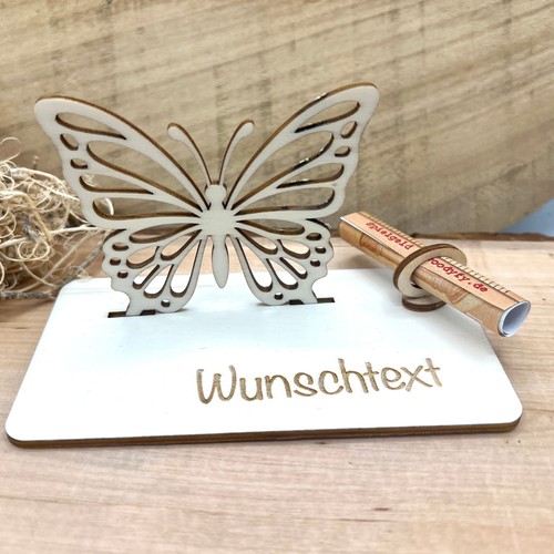 Geldscheinhalter schmetterling - geldscheinhalter,