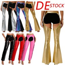 DE Damen Tanzhose Metallisch