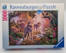 Ravensburger Puzzle - 1000 Teile - Wolfsfamilie im Sommer - Wolf - NEU OVP