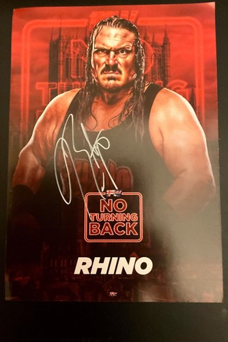 Signiertes rhino wrestling - signiertes,