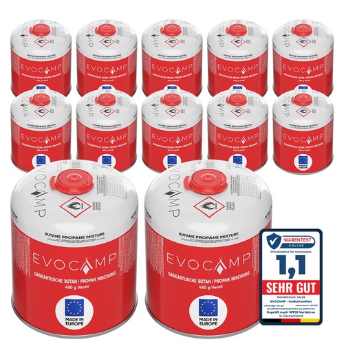 Evocamp gaskartuschen 450g - 12,