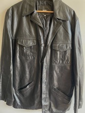 Italienische safari lederjacke - italienische, safari-lederjacke