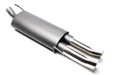 Sportauspuff Stahl 2x76mm DTM