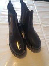 Top Saka Uk5 Pvc Chelsea Stiefelette Chunky Solr