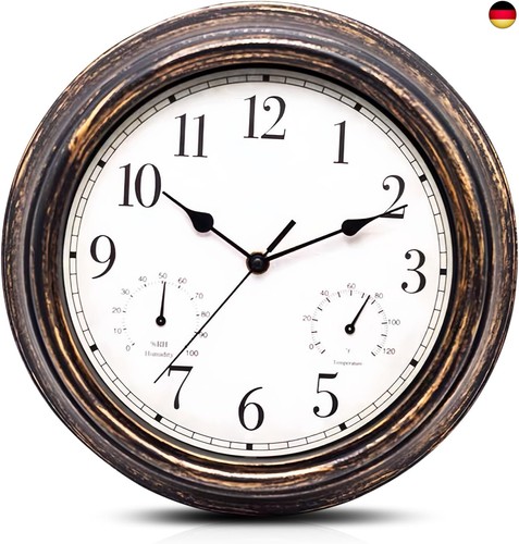 30cm lautlose wanduhr outdoor - 30cm,