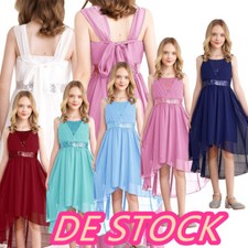 DE-Mädchen Glitzer Festkleid Blumenmädchenkleider Prinzessin Kleider Partykleid