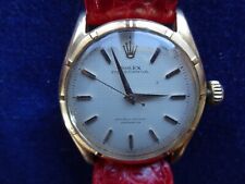 Rolex Oyster Perpetual Ref. 6085 Automatic 750/18k Rotgold Ø 34mm Honeycomb Dial
