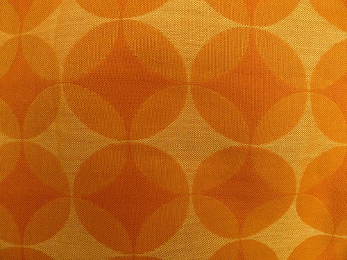 70er vintage stoff orange - vintage,