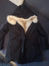 Luxus parka damen mit echt