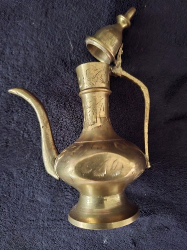 Vintage messing kanne teekanne - messing,