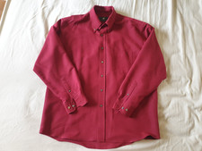 Savoy Taylors Guild Herren Langarmhemd rot Größe XL