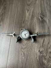 Sarsaparilla Tischuhr Flugzeug Art Deco Stil 70er 80er Jahre Design