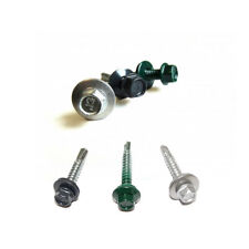 25 Stk Bohrschraube selbstschneidend mit Abdichtring und Gummi Doppelstabmatten