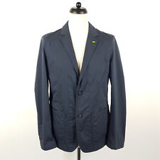 Camel Active Sommer Sakko Herren Gr. 48 50 Blau Baumwolle Stretch Leicht Jacke