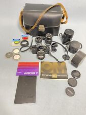 Olympus OM-2 Black Objektive G. E. Zuiko Auto-S T W  3.5 135 /2.8 35/1.4 50 SET