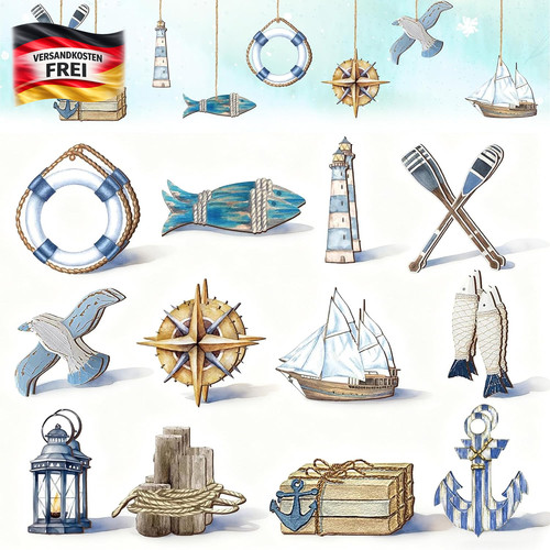 Maritime wanddeko set - maritime,