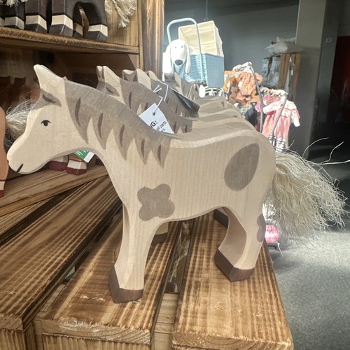 Holztiger holzfigur pferd - holzfigur,