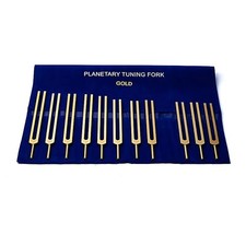 Stimmgabel-Set Cosmic Octave goldfarben ungewichtet -- 59x32cm