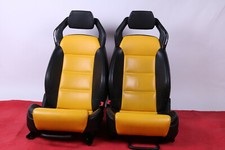 2 Lamborghini Gallardo Leder Sitze Sitz Sportsitze Seats LP 500 gelb schwarz