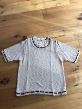 Meico Trachten Shirt 42 Strick Country Top Pulli Landhaus Jacke Beige Dirndl