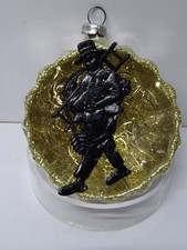 Christbaumschmuck Reflexkugel Schornsteinfeger Dresdner Pappe Leonische Drähte