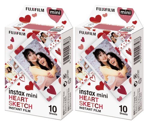 Fuji instax mini heart - fuji, sketch