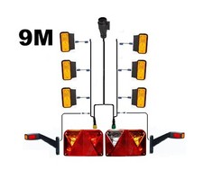 XXL Anhängerbeleuchtung SET Umrissleuchte 9M 13 PIN Kabel Anhänger Rückleuchten